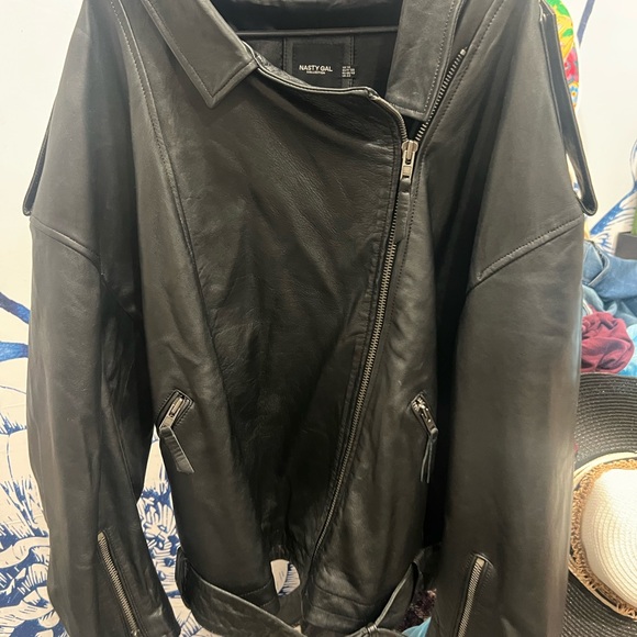 Leather Moto Jacket Black - Picture 5 of 5